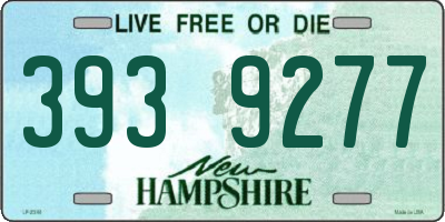 NH license plate 3939277