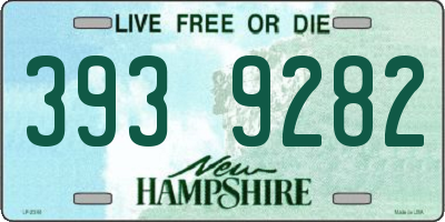 NH license plate 3939282