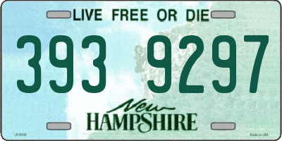 NH license plate 3939297