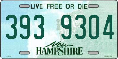 NH license plate 3939304