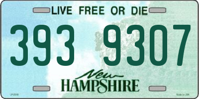 NH license plate 3939307