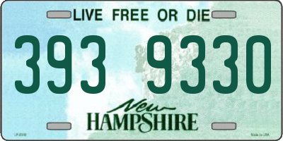 NH license plate 3939330