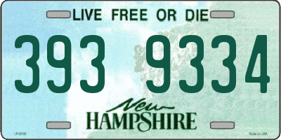 NH license plate 3939334