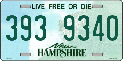 NH license plate 3939340