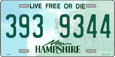 NH license plate 3939344