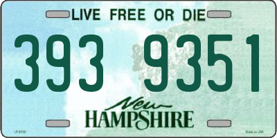 NH license plate 3939351