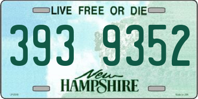 NH license plate 3939352