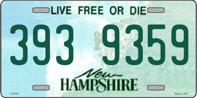 NH license plate 3939359