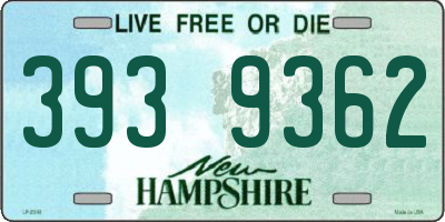 NH license plate 3939362