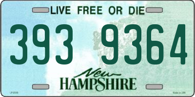 NH license plate 3939364