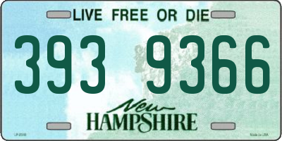 NH license plate 3939366