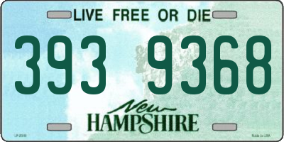 NH license plate 3939368