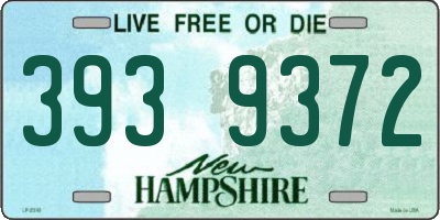 NH license plate 3939372