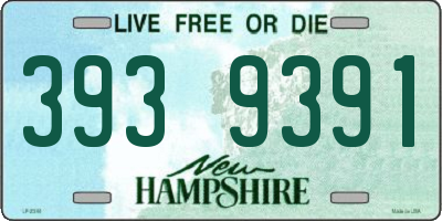 NH license plate 3939391