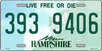 NH license plate 3939406