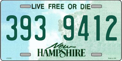 NH license plate 3939412