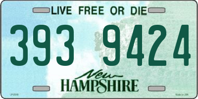 NH license plate 3939424