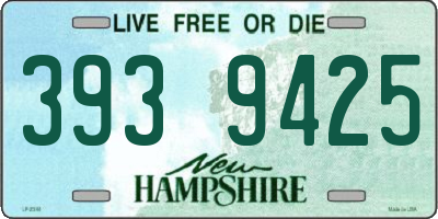 NH license plate 3939425
