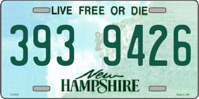 NH license plate 3939426