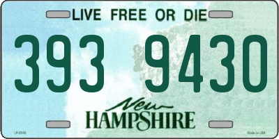 NH license plate 3939430