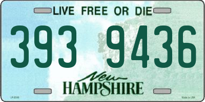 NH license plate 3939436