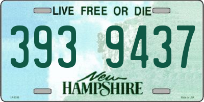 NH license plate 3939437