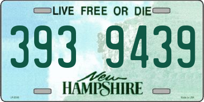 NH license plate 3939439