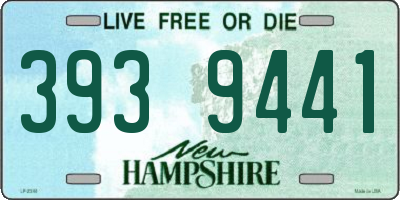 NH license plate 3939441