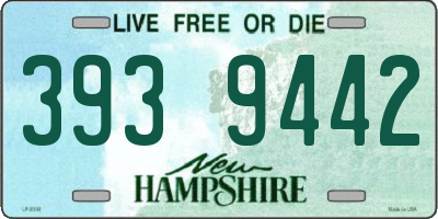 NH license plate 3939442