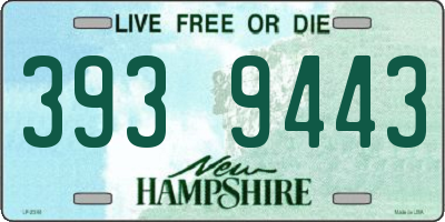 NH license plate 3939443