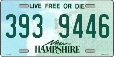 NH license plate 3939446