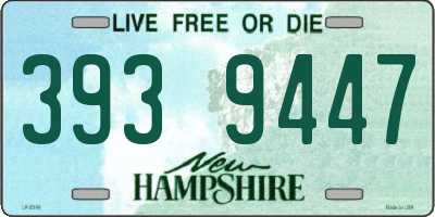 NH license plate 3939447