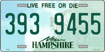 NH license plate 3939455