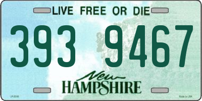 NH license plate 3939467