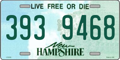 NH license plate 3939468