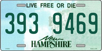 NH license plate 3939469
