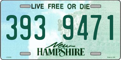 NH license plate 3939471