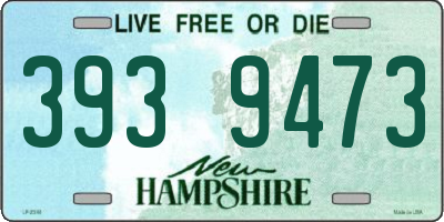 NH license plate 3939473
