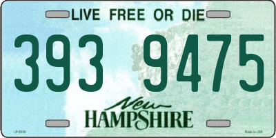 NH license plate 3939475