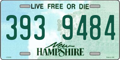 NH license plate 3939484