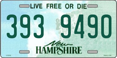 NH license plate 3939490