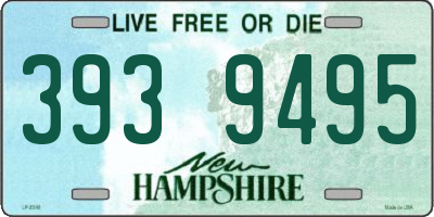 NH license plate 3939495