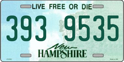 NH license plate 3939535