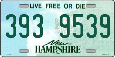 NH license plate 3939539