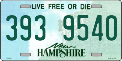 NH license plate 3939540