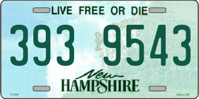 NH license plate 3939543