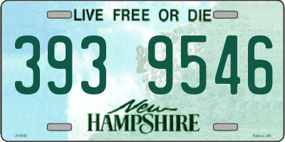 NH license plate 3939546