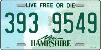NH license plate 3939549