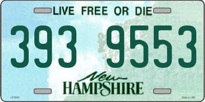 NH license plate 3939553