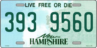NH license plate 3939560